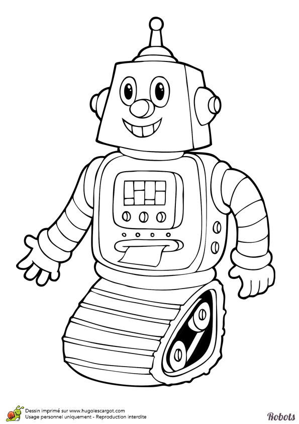 Coloriage Robot A Imprimer