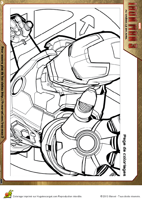 Coloriage Armure Iron Man