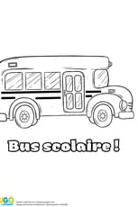 Coloriage bus pour les écoliers