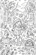 Coloriage l'automne est l&agrave;&nbsp;!