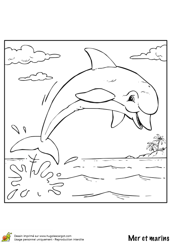 Coloriage Paysage De Mer