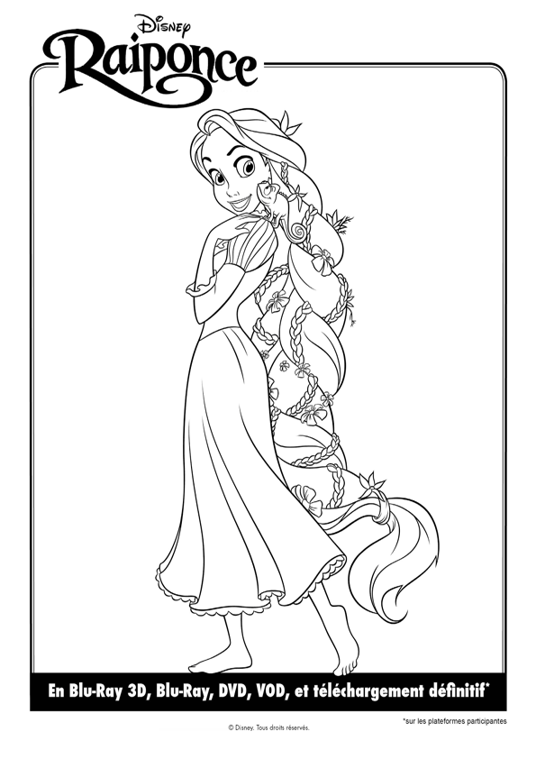 Coloriage De Princesse Disney Gratuit