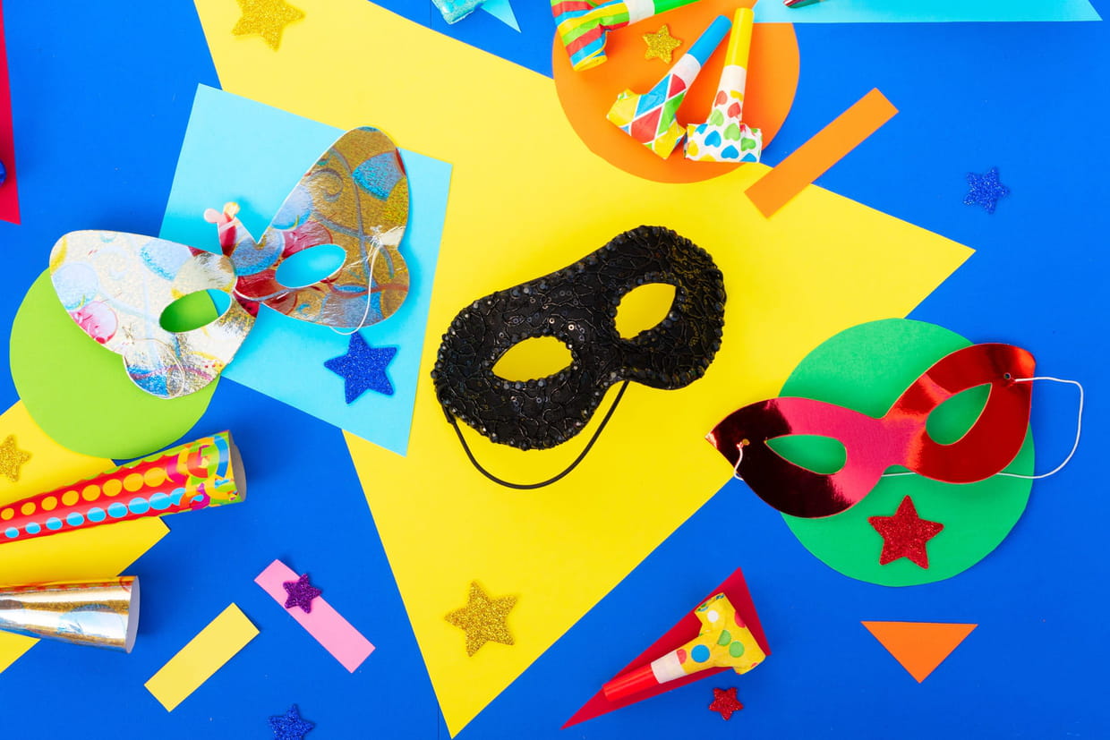DIKACA Lot De 7 Masques En Papier Mâché à Décorer - Masques Animaux Blancs Pour Enfants - Activité DIY Fête Carnaval Halloween