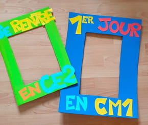 Fabriquez un cadre photo unique (et g&eacute;ant&nbsp;!) pour la rentr&eacute;e scolaire