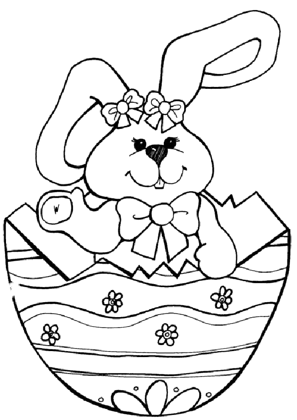 Coloriage De Oeuf Paques