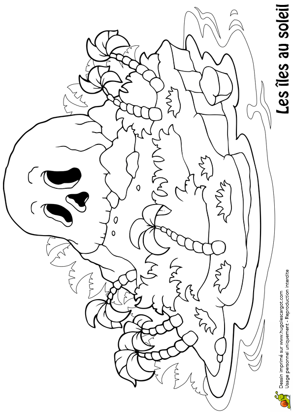 Coloriage Sur Les Iles