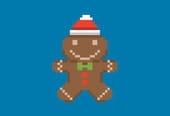 Pixel art bonhomme cookie