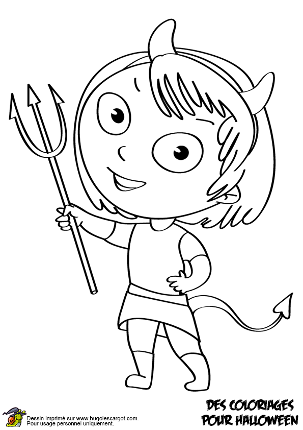 Coloriage D Halloween Hugo L Escargot