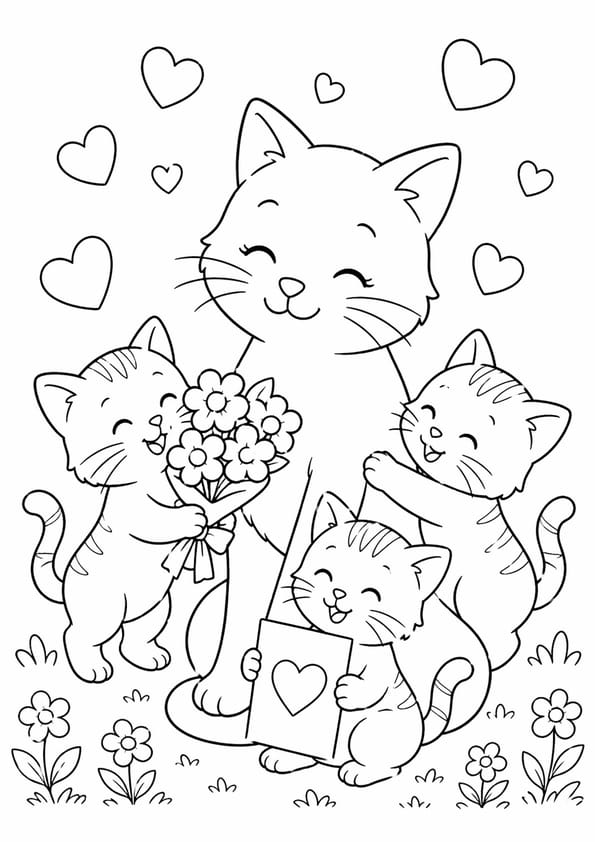 Les chats c&eacute;l&egrave;brent aussi la f&ecirc;te des m&egrave;res