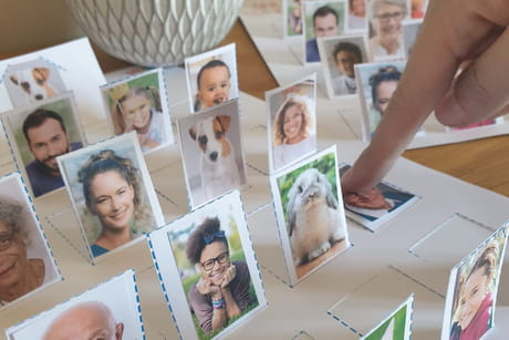 Jeu du Qui est-ce ? à imprimer et à personnaliser avec vos photos de famille