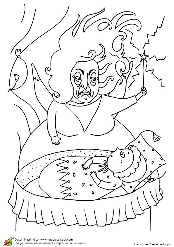 Coloriage Belle Aux Bois Dormant