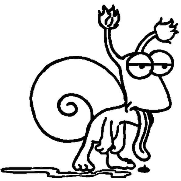 Hugo L Escargot Coloriage En Ligne Gratuit