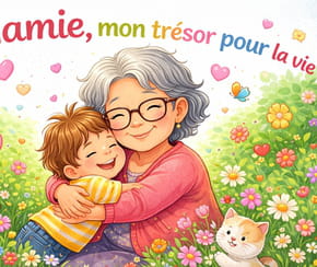 Po&egrave;me pour mamie, mon tr&eacute;sor pour la vie