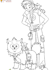Coloriage manga