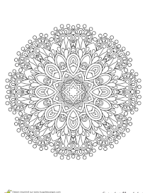 Coloriage superbes mandalas geometrique fleur