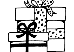 Coloriage noel cadeau