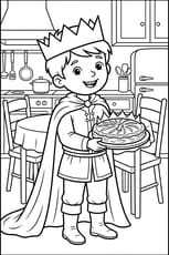 Ce petit gar&ccedil;on a gagn&eacute; la f&egrave;ve dans la galette des rois