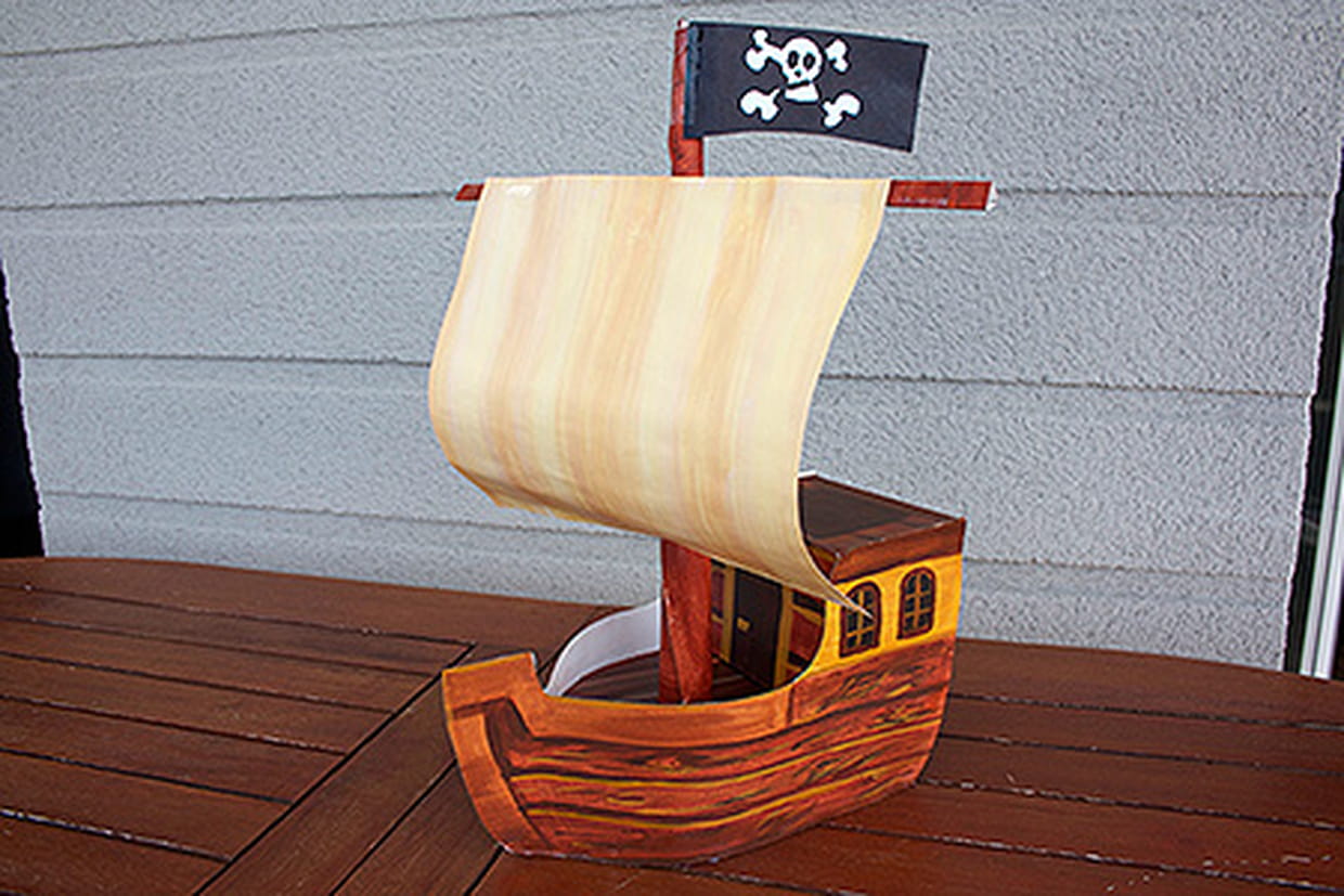 Calendrier 3D Bateau Pirate – Décoration De Bureau 2026, Sculpture En Papier, Ornement Créatif Pour Bureau Ou Maison