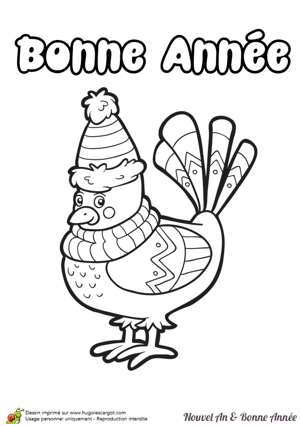 Coloriage Bonne Annee A Imprimer