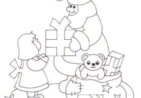 Coloriage noel cadeaux