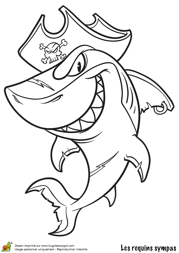 Coloriage De Requin A Imprimer