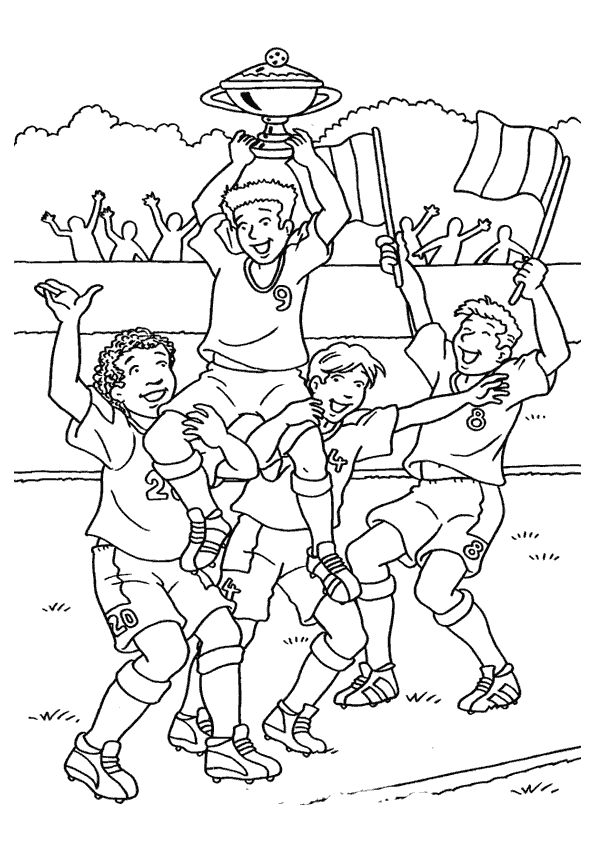 Coloriage De Foot A Imprimer