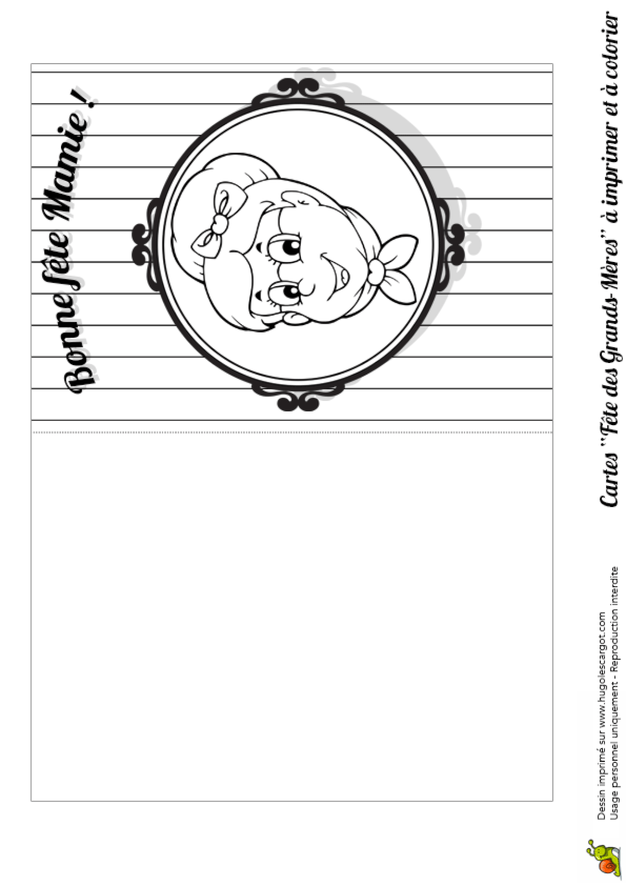 Coloriage Pour La Fete Des Mamie A Imprimer