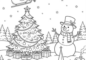 Le père Noël pendant sa tournée