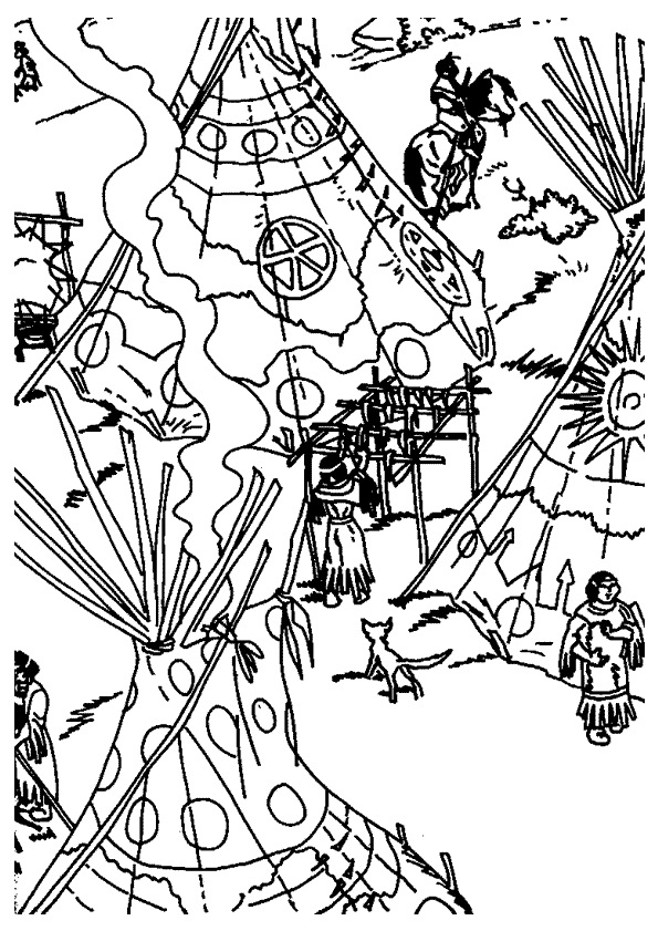 Coloriage D Un Village