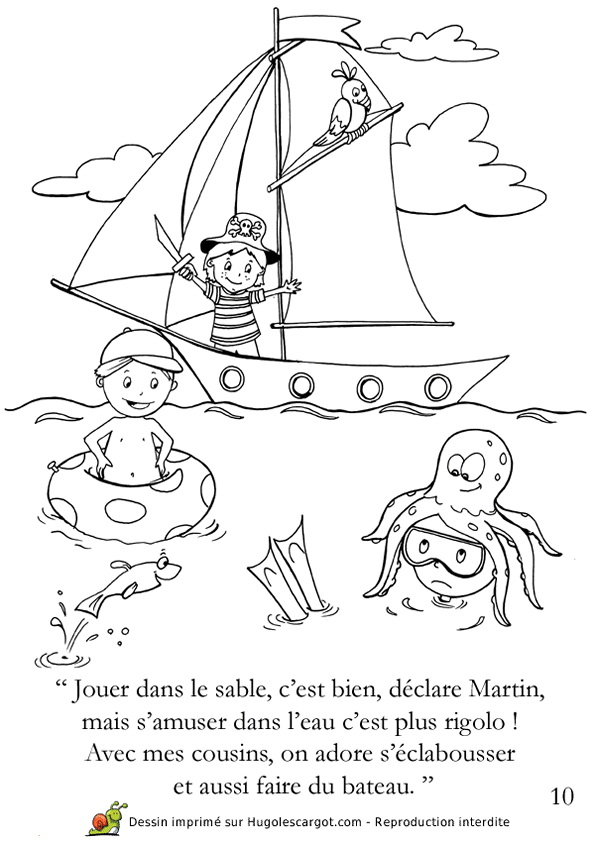 Coloriage Vacances D Ete Imprimer