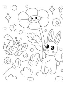 Coloriage de printemps
