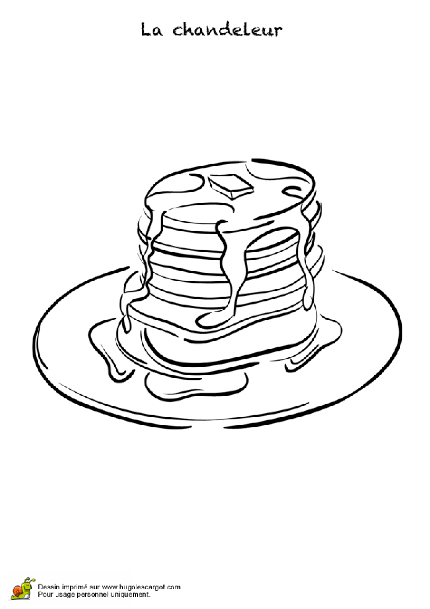 Coloriage Les Jolies Crepes Pour La Chandeleur