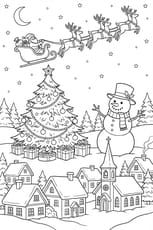 Le père Noël pendant sa tournée