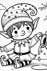 Coloriage lutin farceur