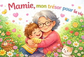 Po&egrave;me pour mamie, mon tr&eacute;sor pour la vie
