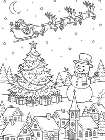 Le père Noël pendant sa tournée