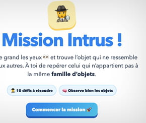 Jeu interactif&nbsp;: trouve l'intrus