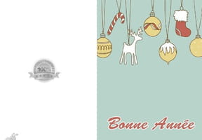 Carte d&eacute;corations de No&euml;l