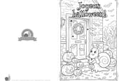 Carte "joyeux Halloween" &agrave; colorier