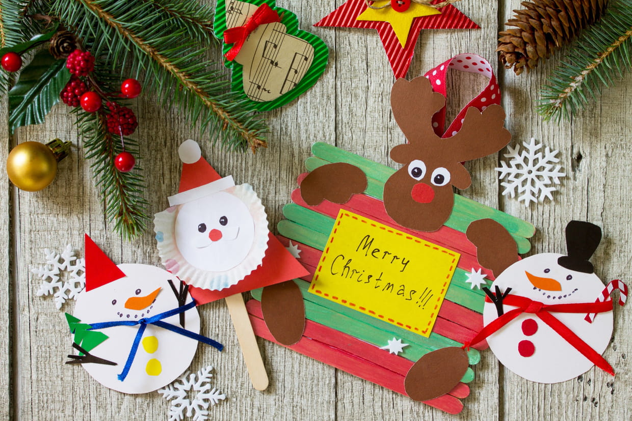 5 activités de bricolage de Noël pour enfant de maternelle