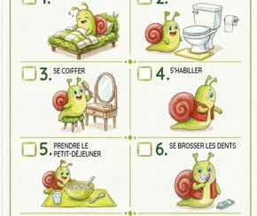 Ma routine du matin &agrave; imprimer pour ne rien oublier avant de partir &agrave; l'&eacute;cole