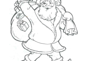 Coloriage pere noel