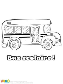 Coloriage bus pour les écoliers