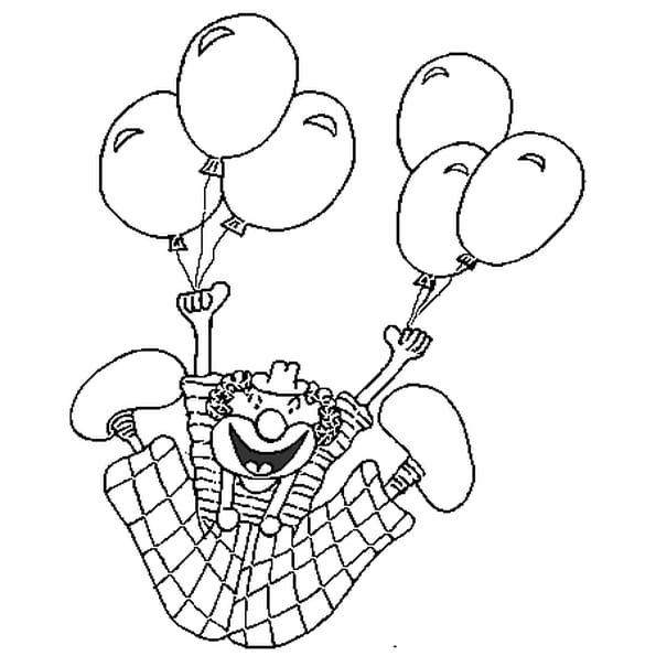 Coloriage De Clown Rigolo