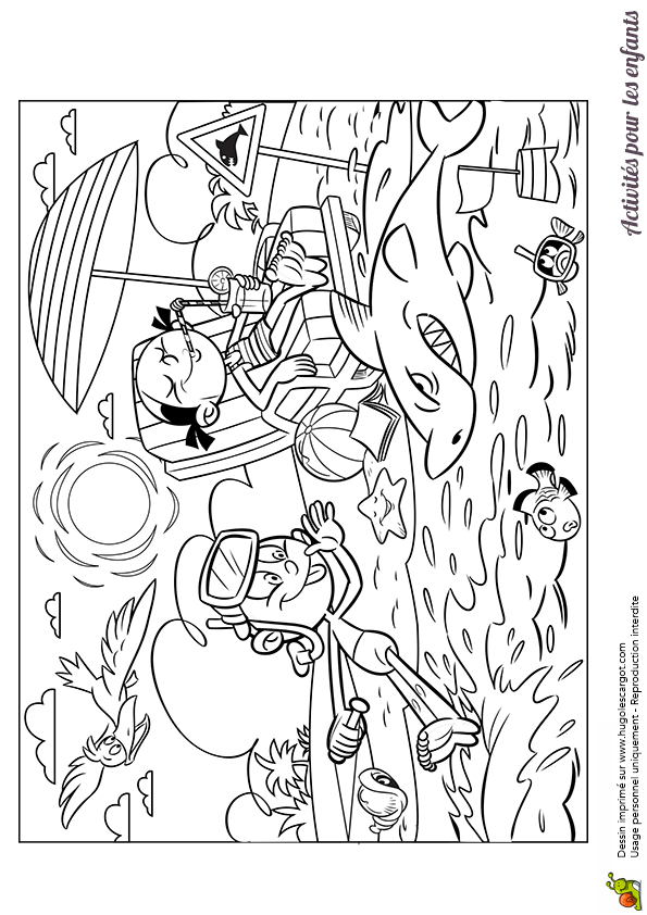 Coloriage A La Plage