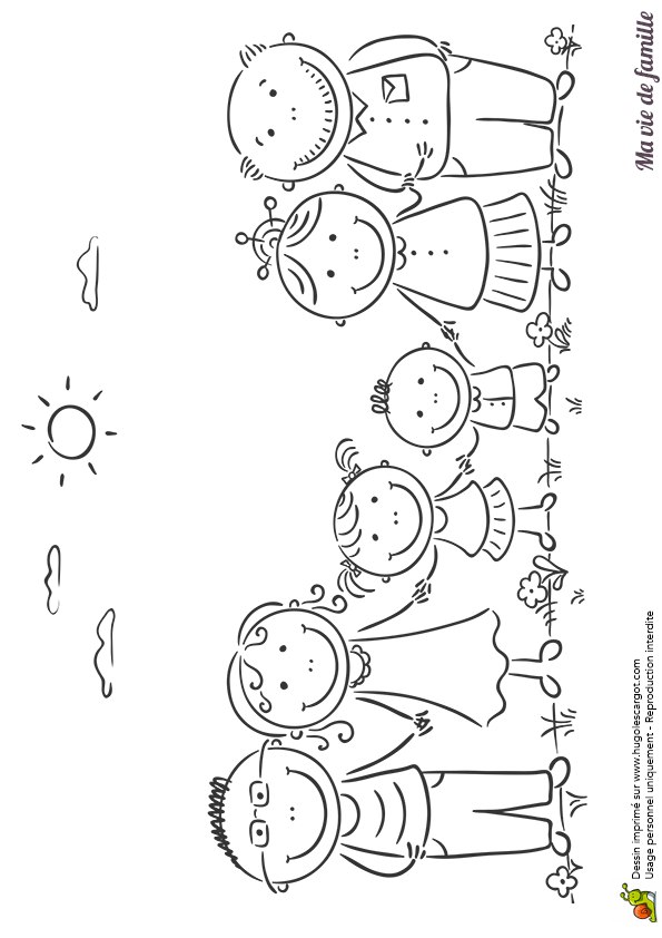 Coloriage A Imprimer De Famille