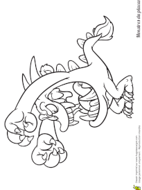 Coloriage monstres du placard terrifiant