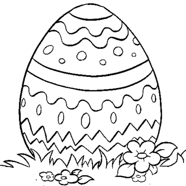 Coloriage Oeuf De Paques Gratuit A Imprimer