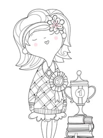 Coloriage de la meilleure ma&icirc;tresse d'&eacute;cole