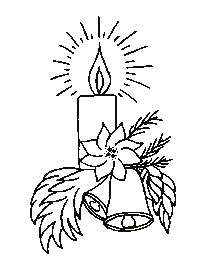 Coloriage bougie noel coloriage